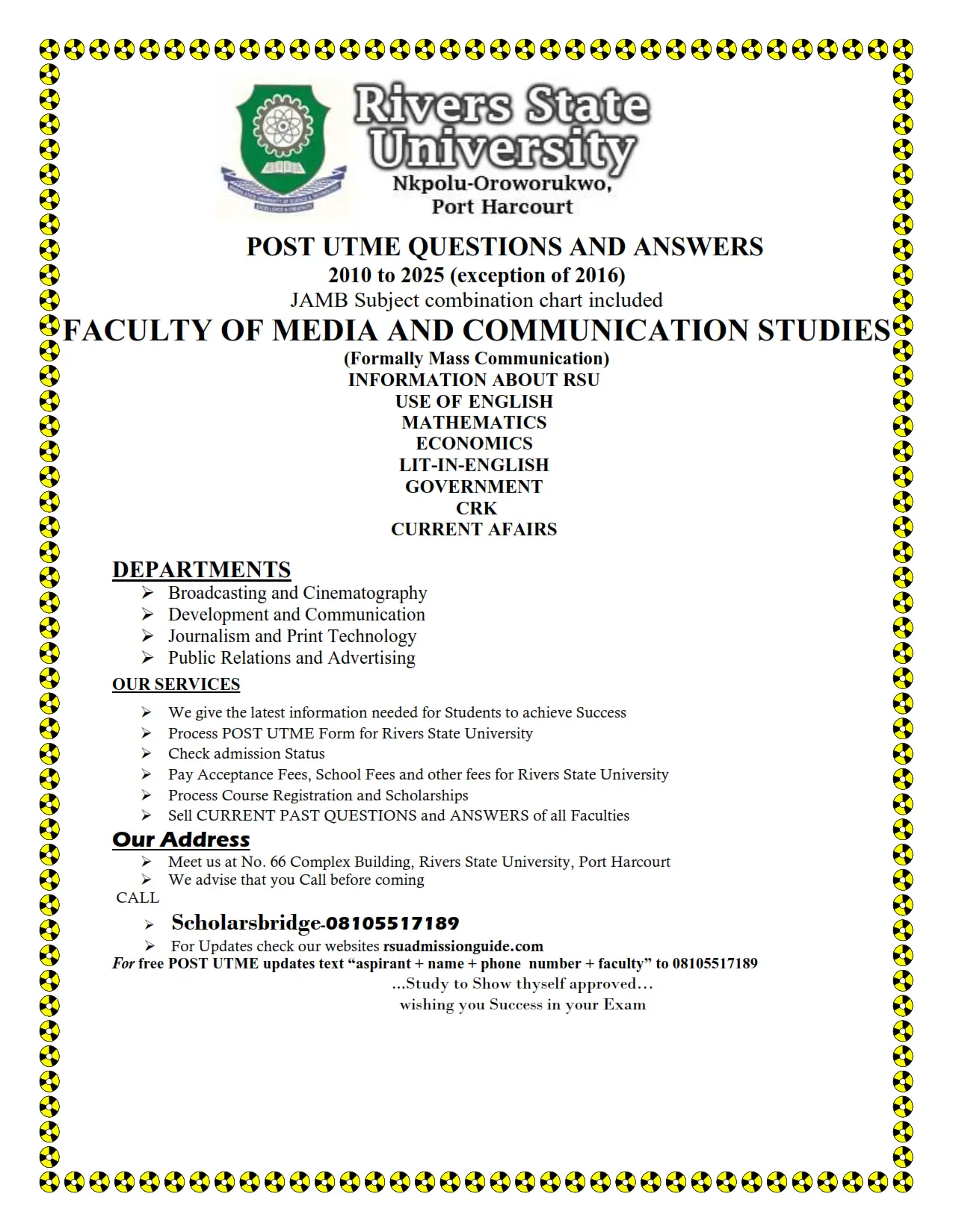 Media and Communication (Mass Communication) RSU Past Questions and Answers