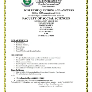 Social Science Faculty RSU Past Questions and Answers